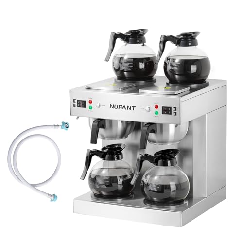 Dual Drip Commercial Coffee Maker with Water Line 200 Cup (3.6L)