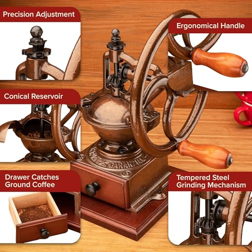 Manual Burr Coffee Grinder (Copper)