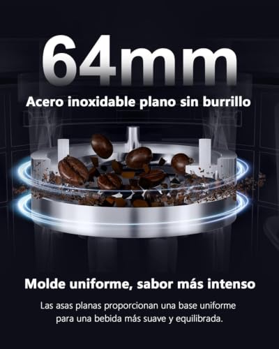 64mm Flat Burr coffee grinder (Stainless Steel Flat Burrs)