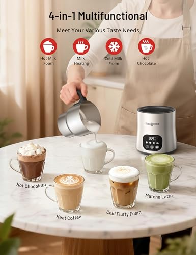 Milk Frother & Steamer (Steely)