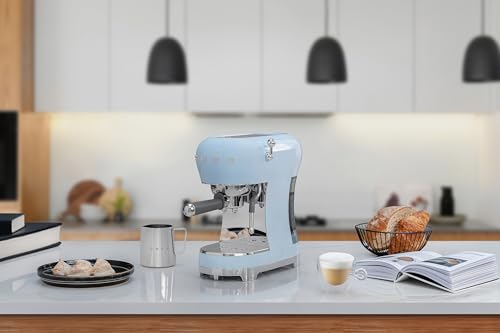 Manual Espresso Machine with Steam Wand (13" / Pastel Blue)