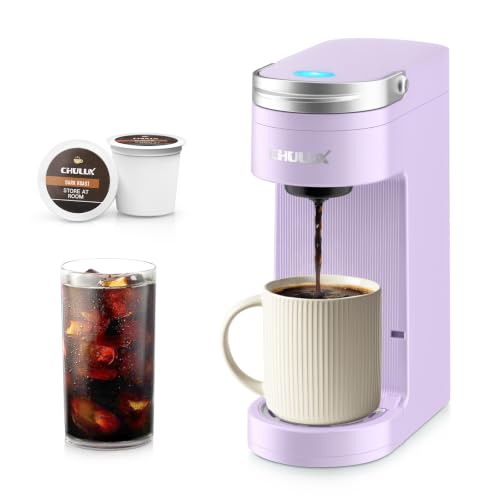 Compact Single Serve Coffee Maker Brewer for K Cup Pod (Light Violet)