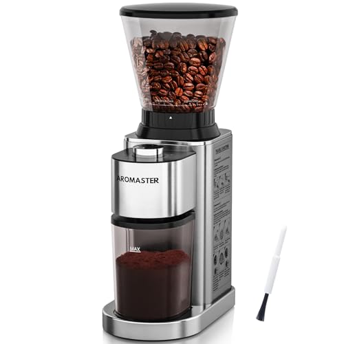 Conical Coffee Bean Grinder (Premium Silver)