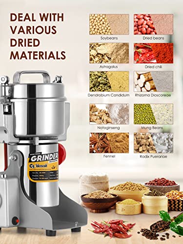 300g Electric Grain Grinder Mill Safety Upgraded 1500W High (300g Swing Type)