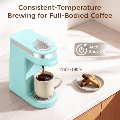 Single Cup Coffee Maker for K Pod (Cyan)