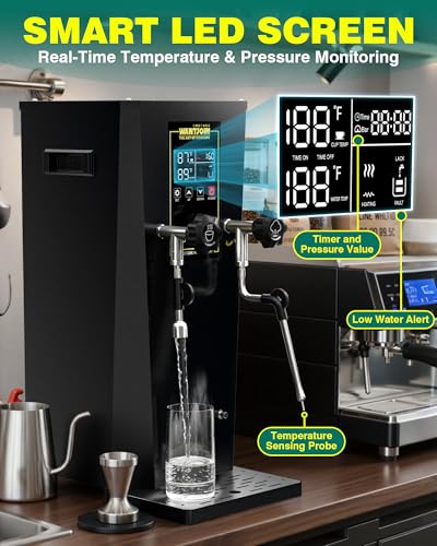 Commercial Milk Frother & Beverage Warmer (Black)