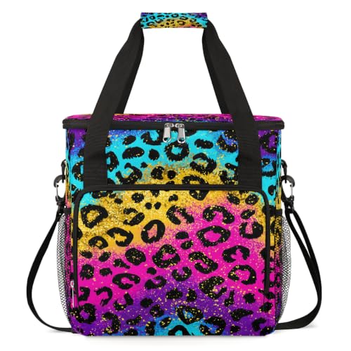 Maker Carring Bag Leopard Coffee Travel Carrying Storage Tote Bag (Print 28)