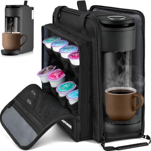 Coffee Maker Carrying Bag Compatible with Keurig K (Black / For K-mini Mate)