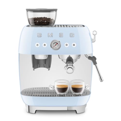 EGF03 Semi Automatic Espresso Machine with Built (8.8 oz / Pastel Blue)
