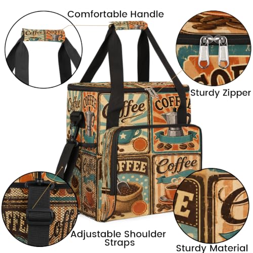 Maker Carring Bag Coffee Coffee Travel Carrying Storage Tote Bag (Print 6)