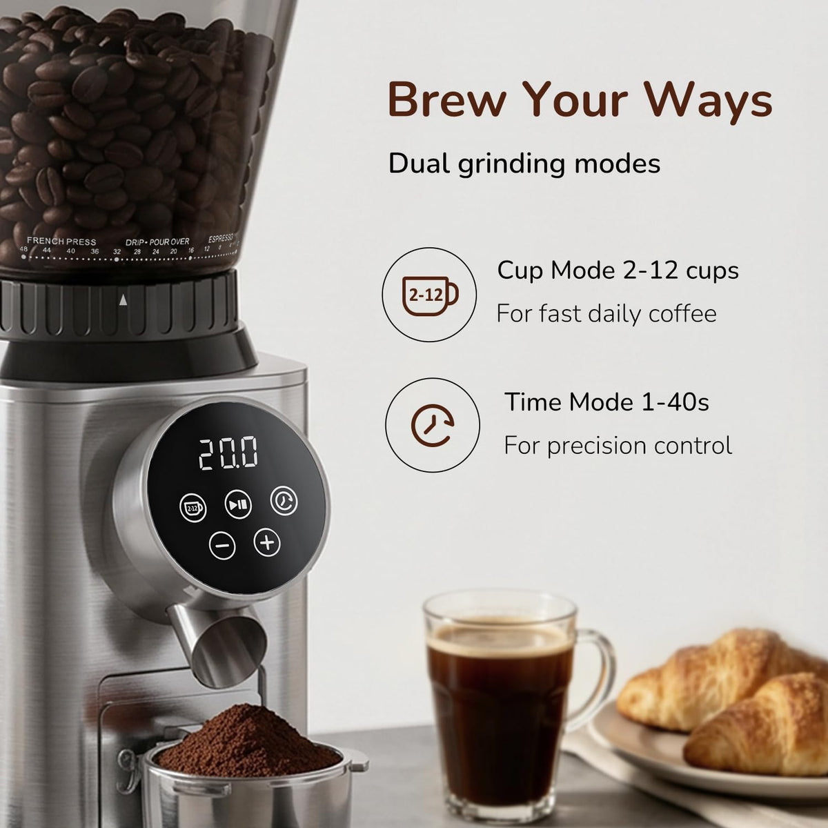 Electric Burr Coffee Grinder