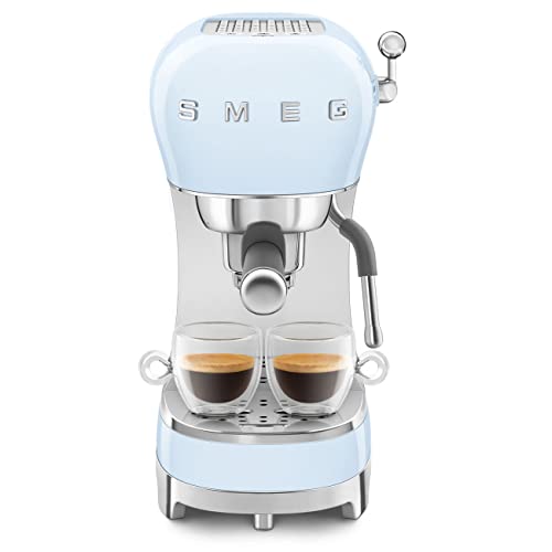 Manual Espresso Machine with Steam Wand (13" / Pastel Blue)