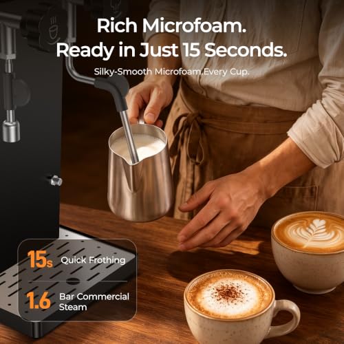Commercial Steam Milk Frother with Instant Hot Water Tap (Steam & Hot Water)