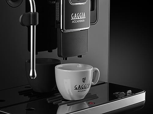 Accademia Luxury Italian Fully Automatic Espresso Machine with 19 Customized drink settings (Large / Black)