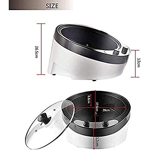 Home Coffee Roaster Machine Electric Coffee Bean Roasting Machine High Capacity Bevel Design with Temperature Adjustment for Baking Coffee