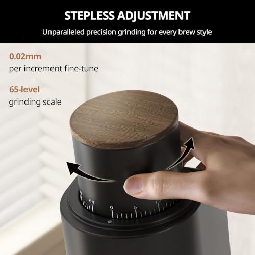 Geimori GU38 Coffee Grinder for Espresso&Drip (Black)