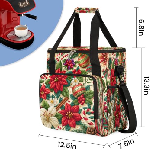 Maker Carring Bag Christmas Coffee Travel Carrying Storage Tote Bag (Print 18)