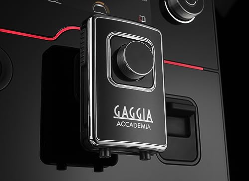 Accademia Luxury Italian Fully Automatic Espresso Machine with 19 Customized drink settings (Large / Black)