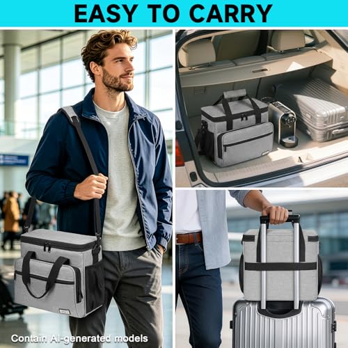 Coffee Maker Travel Bag Compatible with Keurig K (Grey-For K-Mini Mate/Mate Plus / Compatible with K-Mini Mate/Mate Plus)