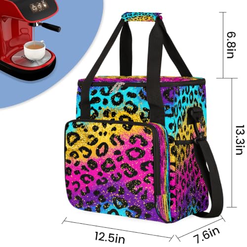 Maker Carring Bag Leopard Coffee Travel Carrying Storage Tote Bag (Print 28)