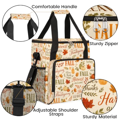 Maker Carring Bag Fall Autumn Coffee Travel Carrying Storage Tote Bag (Print 15)