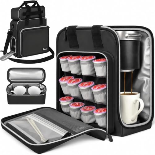 Coffee Maker Travel Bag for Keurig K (Black)