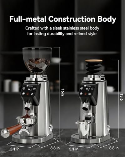Titanium 64mm Flat Burr Coffee Grinder for Espresso (Titanium Flat Burrs)