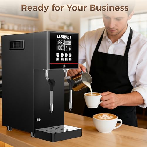 Dual Head Commercial Steam Milk Frother (Dual Steam Wands / Dual-Head)