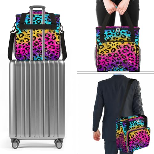 Maker Carring Bag Leopard Coffee Travel Carrying Storage Tote Bag (Print 28)