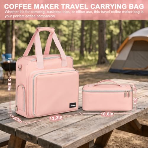 Coffee Maker Travel Bag for Keurig K (Pink)