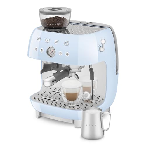 EGF03 Semi Automatic Espresso Machine with Built (8.8 oz / Pastel Blue)