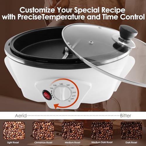 750g Electric Coffee Roaster Machine Home Coffee Roaster Coffee Bean Roaster for Home Use 110V (110V)