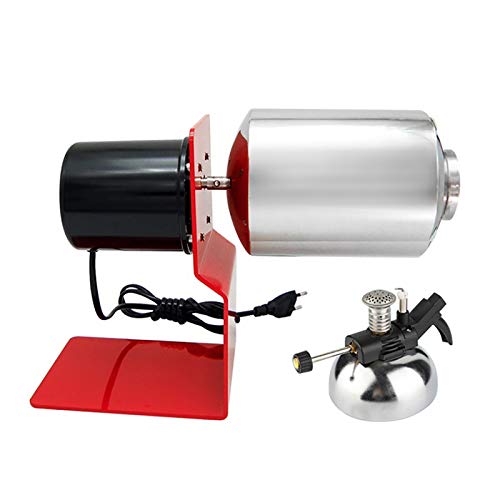 Coffee Roaster Machine Home Use Hot Air Coffee Bean Roaster Electric Nuts Bean Baking Machine Household Grain Drying Roasting Machine Drum Type Gas Stove Heating (110v Gasherd)