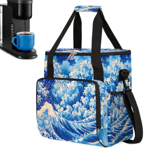 Ocean Waves Coffee Maker Carring Bag with Keurigs K (C 007)