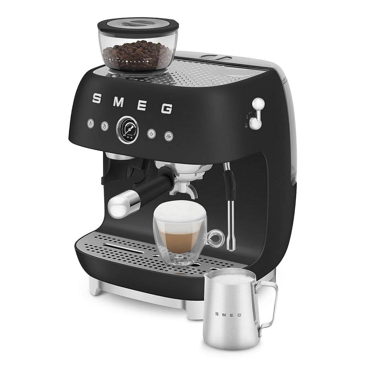 Semi Automatic Espresso Machine (8.8 oz / Matte Black)