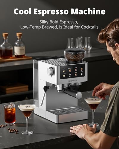 Espresso Machine with Grinder (Silver)
