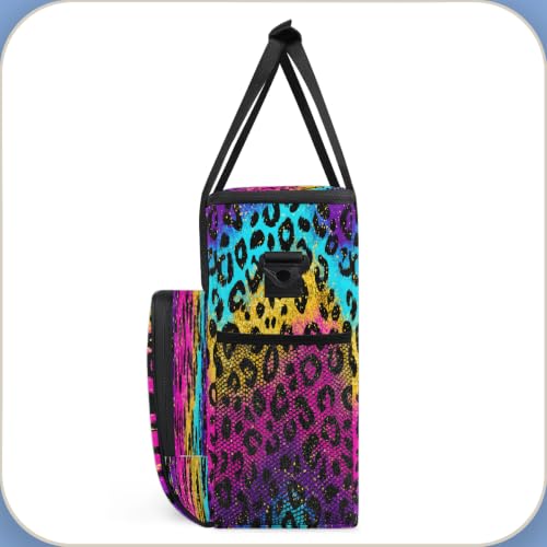 Maker Carring Bag Leopard Coffee Travel Carrying Storage Tote Bag (Print 28)