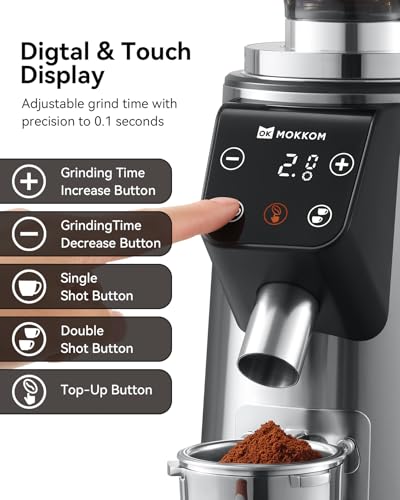 Titanium 64mm Flat Burr Coffee Grinder for Espresso (Titanium Flat Burrs)