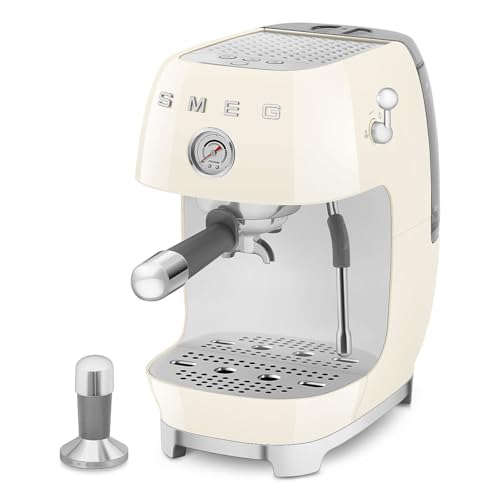 ECF03 Made in Italy Retro Espresso Machine with Cold Brew (Standard / Cream)