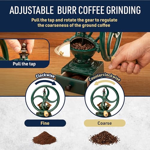 Manual Burr Coffee Grinder (Green)