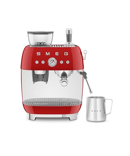 EGF03 Semi Automatic Espresso Machine with Built (8.8 oz / Red)