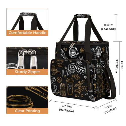 Coffees Cup Coffee Maker Carrying Bag with Keurigs K (B 007)