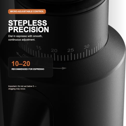 T64 Single Dose Coffee Grinder (Black)