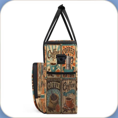Maker Carring Bag Coffee Coffee Travel Carrying Storage Tote Bag (Print 6)