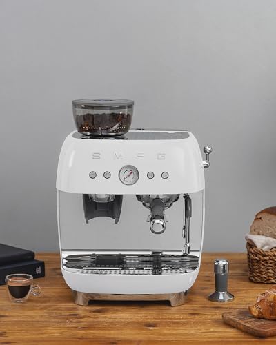 EGF03 Semi Automatic Espresso Machine with Built (8.8 oz / White)