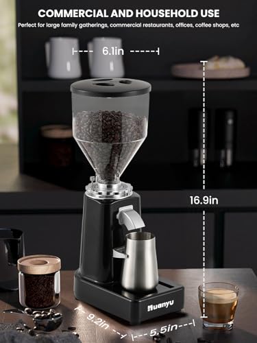 60mm Flat Burr Coffee Grinder (019 Black)