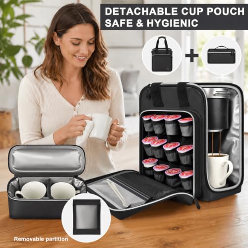 Coffee Maker Travel Bag for Keurig K (Black)