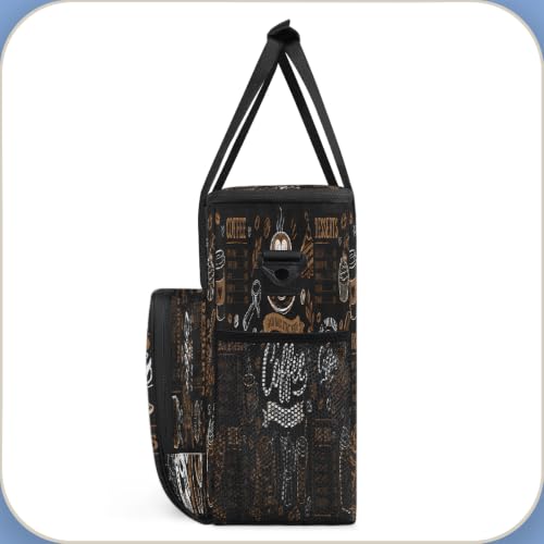 Maker Carring Bag Coffee Coffee Travel Carrying Storage Tote Bag (Print 8)