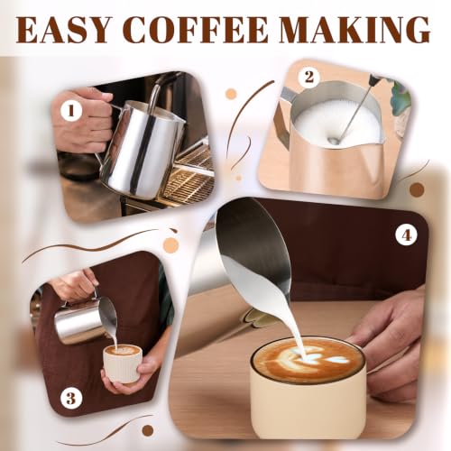 Milk Frothing Pitcher 31oz Frother Cup Barista Tools (Silver / 31 Ounces)