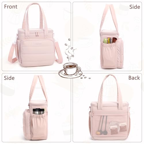 Coffee Maker Travel Bag Compatible with Keurig K (Pink / Fit K-Mini Mate)